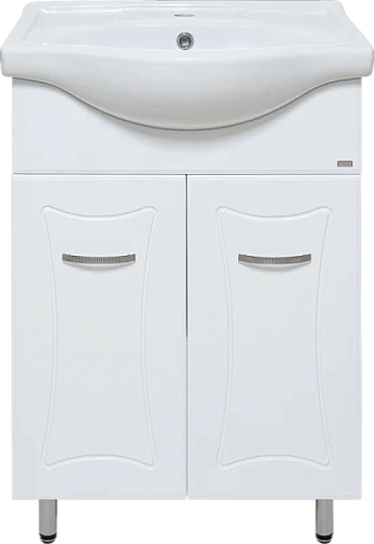 Тумба под раковину напольная Misty Классик 60 см белая - фото 1