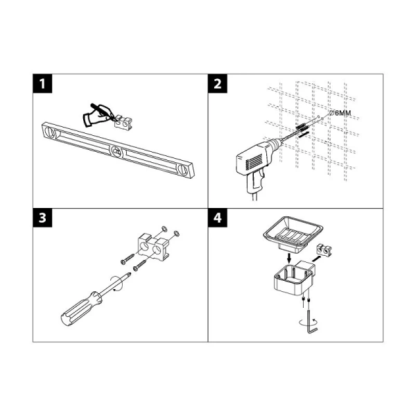 Мыльница Lemark Smooth Line черная матовая 9742017 (детальная фотография), металлические, стеклянные