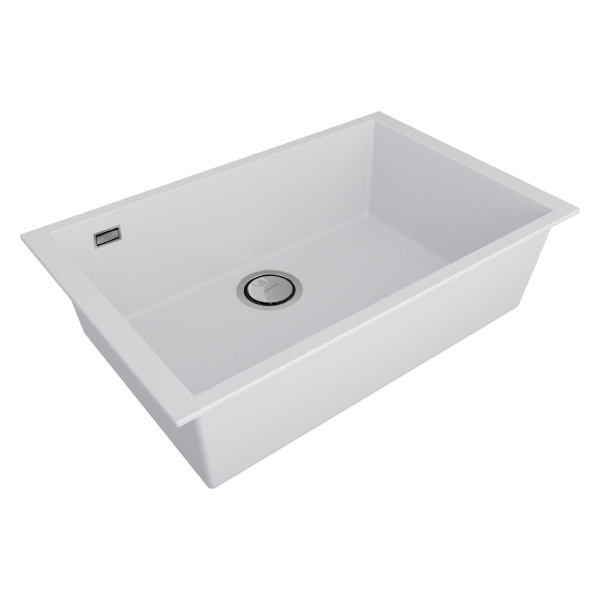 Мойка для кухни Paulmark Neo classic 69 см белая матовая PM966944-WH (детальная фотография), встраиваемые, интегрированные