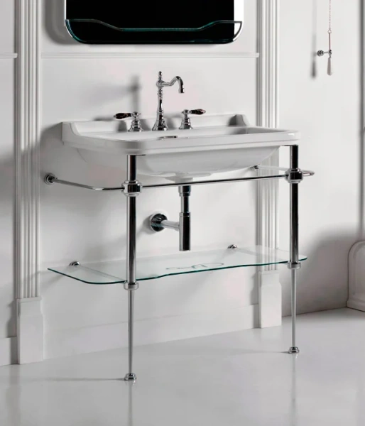 Консоль под раковину Kerasan Waldorf хром 9197K1cr (детальная фотография), нет в наличии