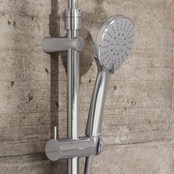 Душевая стойка Damixa Jupiter 977730 со смесителем (детальная фотография), рычажные