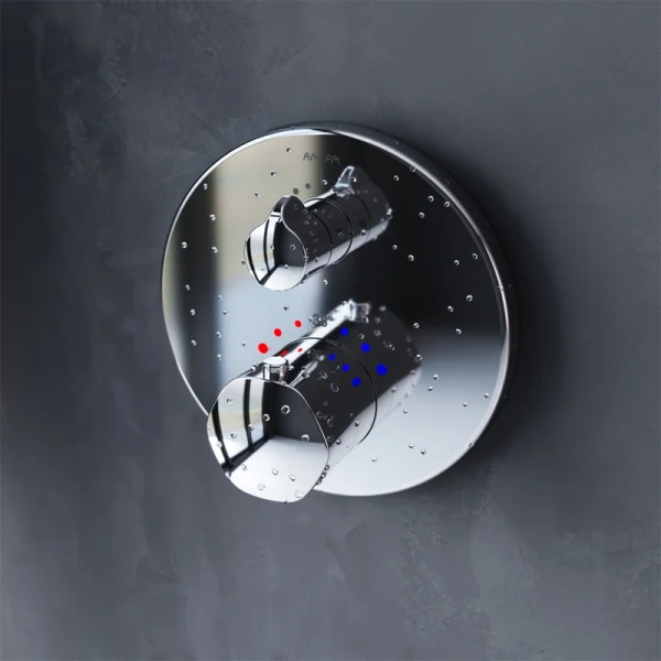 Смеситель для ванны и душа термостатический AM.PM Gem F9085500 (детальная фотография), современные, hi-tech