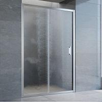 Душевая дверь профиль глянцевый хром стекло шиншилла Vegas-glass