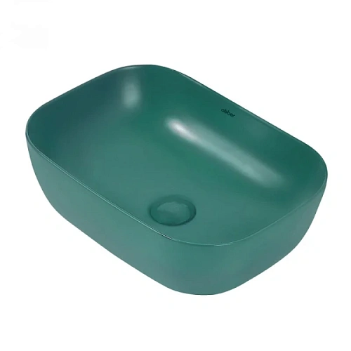Раковина Abber Rechteck 46 см темно-зеленая матовая - фото 5