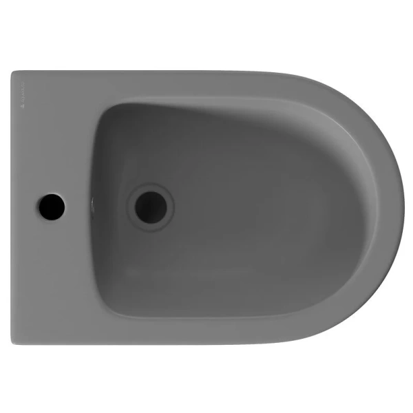 Биде подвесное Aqueduto Ovo серое матовое OVO0330 (детальная фотография), подвесные