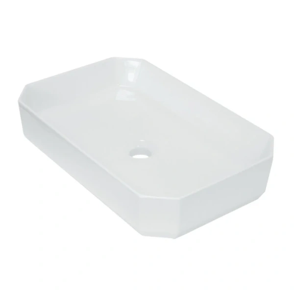 Раковина Sanita Luxe Line 55 см накладная WB.CT/Line/55-N/WHT.G/S1 (детальная фотография)