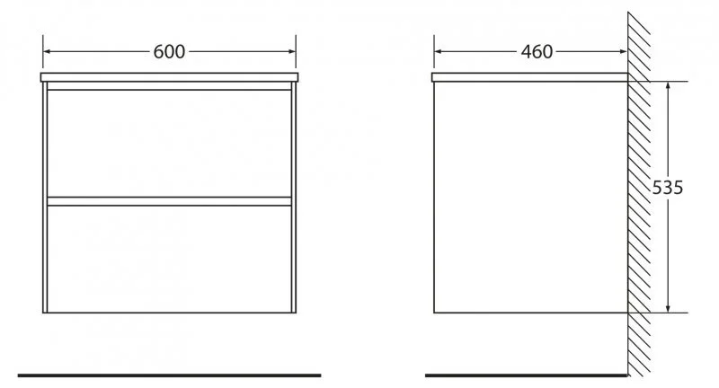 Тумба под раковину подвесная BelBagno Pietra 60 см stone PIETRA-600-2C-SO-PT (детальная фотография), по запросу