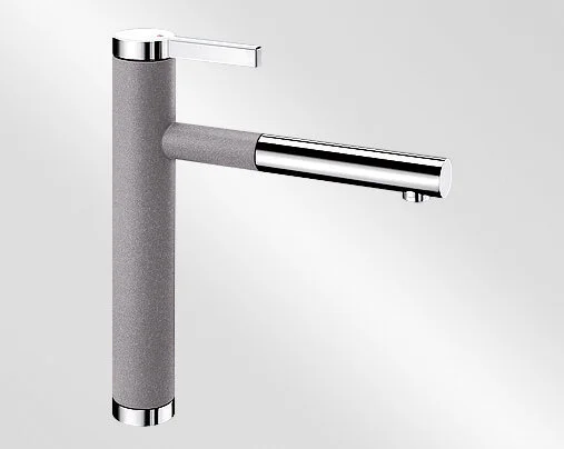 Смеситель для кухни алюметаллик Blanco Linee-S 518439 (детальная фотография), на мойку, на столешницу