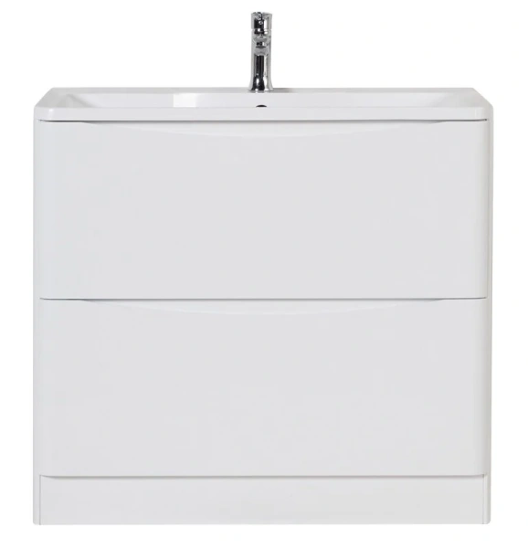 Тумба под раковину напольная BelBagno Acqua 80 см bianco lucido ACQUA-800-2C-PIA-BL (детальная фотография)