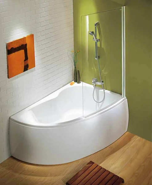 Ванна акриловая Jacob Delafon Micromega Duo Chromo 170 х 105 см, слив-перелив и каркас в подарок, левая/правая E60221RU-00 (детальная фотография), асимметричные