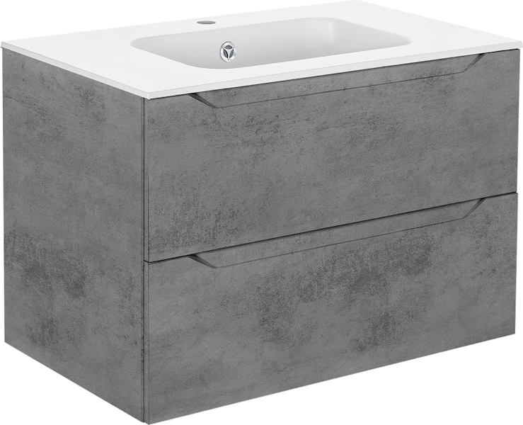 Тумба под раковину подвесная Vincea Norma 80,7 см Beton VMC-2N800BT (детальная фотография), современная, hi-tech, лофт