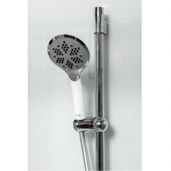 Душевая кабина Deto EM2712 120x80 см с освещением (детальная фотография), хромированный профиль