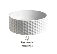 Раковина накладная, белая матовая, Artceram Esagono