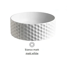 Раковина накладная, белая матовая, Artceram Esagono