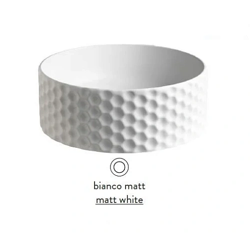 Раковина накладная, белая матовая, Artceram Esagono - фото 3