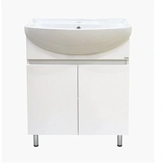 Тумба под раковину напольная Misty Амур 70 см белая