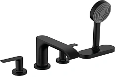 Смеситель для ванны Hansgrohe Vivenis на 4 отверстия черный матовый
