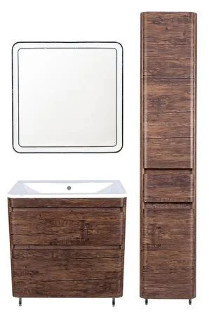 Тумба под раковину напольная Style Line Атлантика 80 см старое дерево ЛС-00000665 (детальная фотография), моноблок