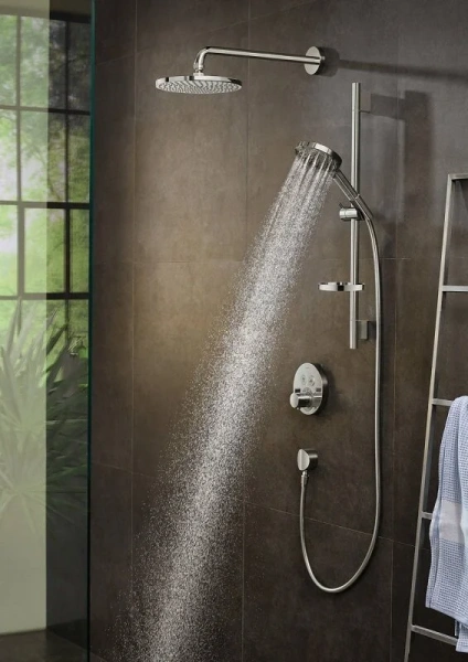 Смеситель для душа Hansgrohe Shower Select S матовый белый 15743700 (детальная фотография), современные, hi-tech