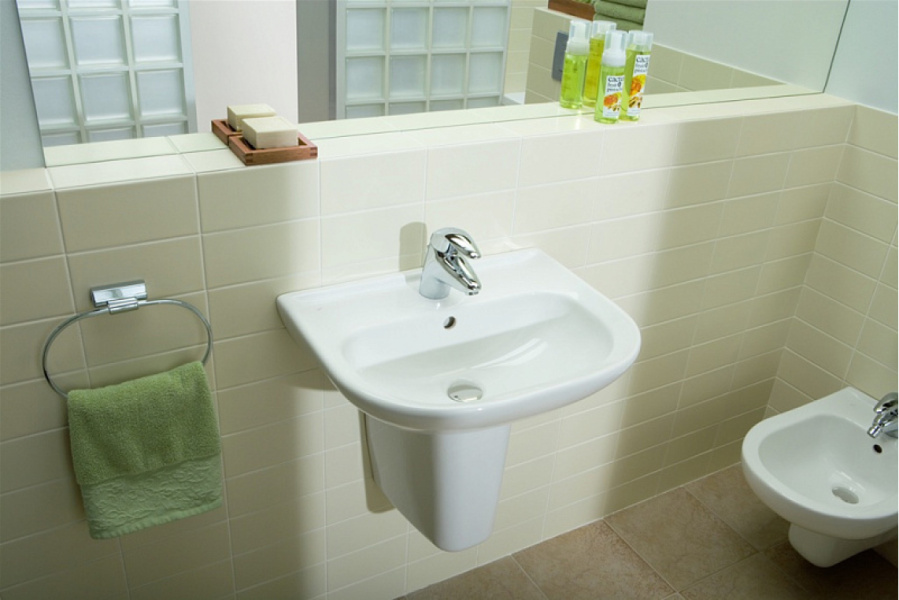 Раковина Jika Olymp 810613 (детальная фотография), подвесные, на полупьедестал, на пьедестал, пристенные