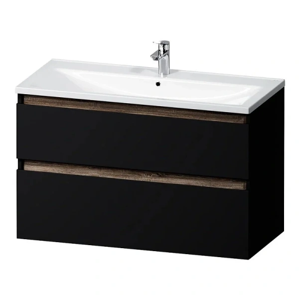 Тумба под раковину подвесная Am.Pm X-Joy 100 см черная M85AFHX1002BM (детальная фотография), современная, hi-tech