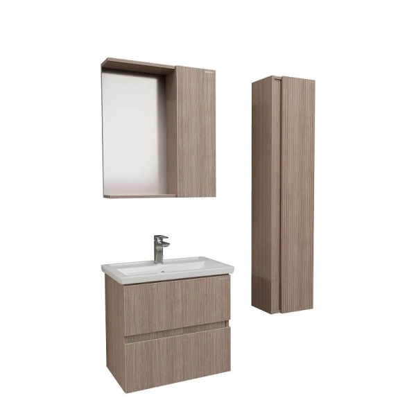 Зеркальный шкаф Grossman Юнит 60 см кадена вуд 2060112 (детальная фотография), навесные