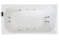 Акриловая ванна Радомир Прованс 1-01-2-0-1-193К, 170 x 75 см, каркас, фронтальный экран, сифон, слив-перелив автомат в комплекте, белая/хром