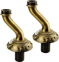 Полуколонны на борт ванны Migliore Cristalia Crystal бронза