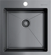 Мойка для кухни Omoikiri Akisame 46-GM 46 см вороненая сталь