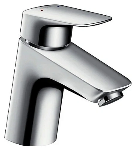 Смеситель для раковины Hansgrohe Logis со сливным клапаном Push-Open - фото 1