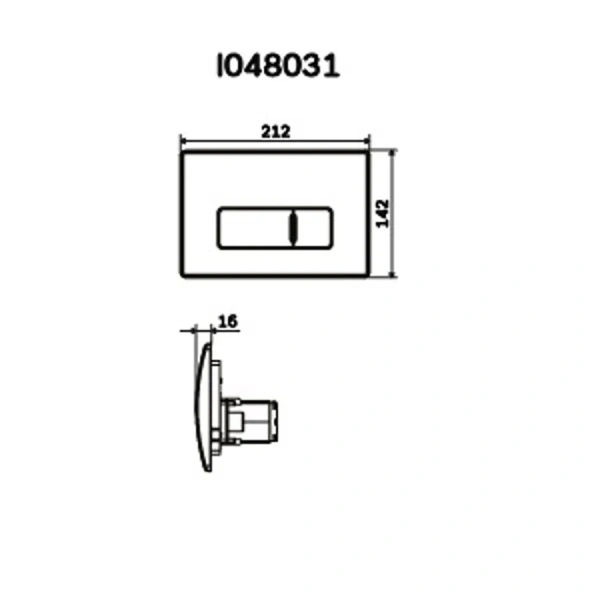 Клавиша смыва Am.Pm Pro M матовый никель I048031 (детальная фотография), в наличии