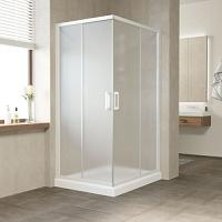 Душевой уголок профиль белый стекло сатин Vegas-glass