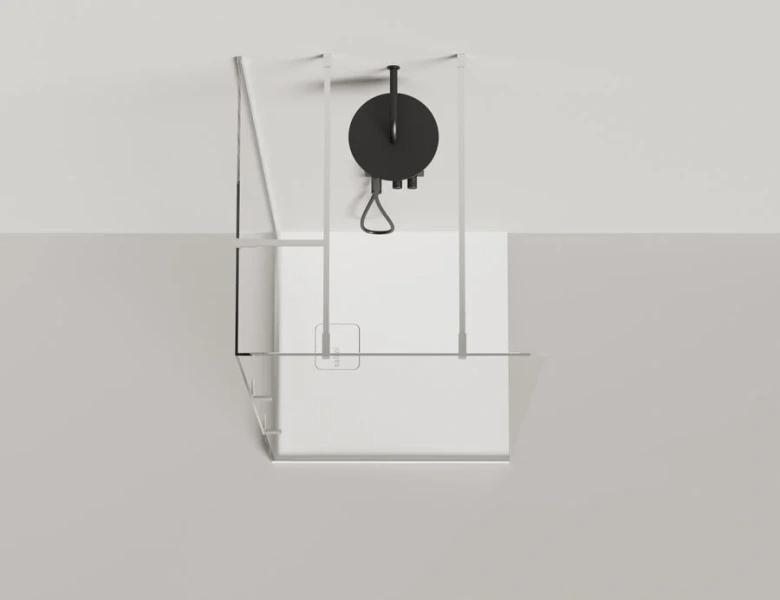 Душевой поддон Salini Oasi 80х80 см белый матовый 120323M (детальная фотография), квадратные