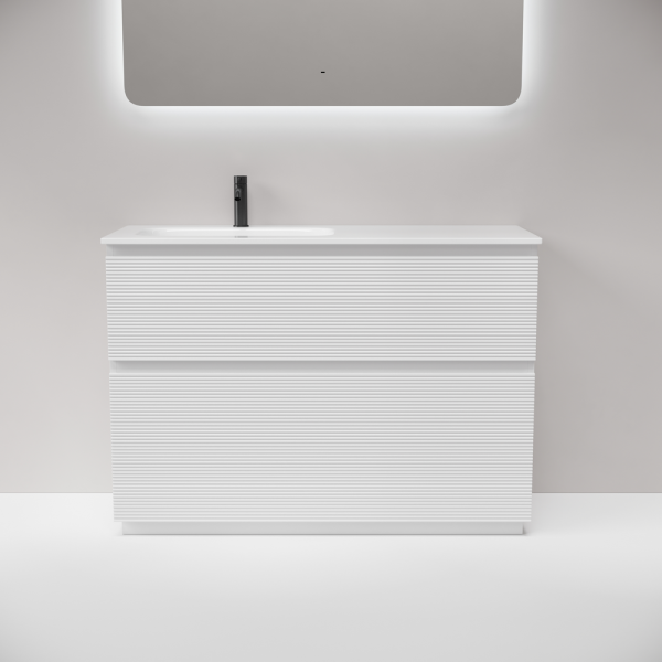 Тумба под раковину напольная Sancos Folk Floor 120 см левая bianco FL120FLW (детальная фотография), напольная, пристенная