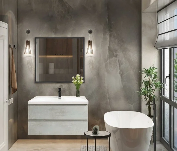 Тумба с раковиной подвесная Cezares MOLVENO-90-2C-SO 90 см с ящиками (детальная фотография) index_1