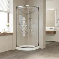 Душевой уголок профиль глянцевый хром стекло Felicita2 Vegas-glass