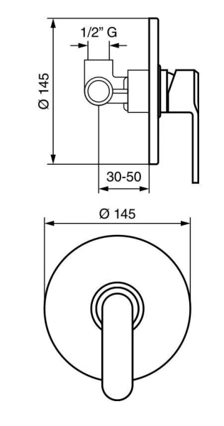 Смеситель для душа  Emmevi Nefer CR77009 77009CR (детальная фотография), для душа