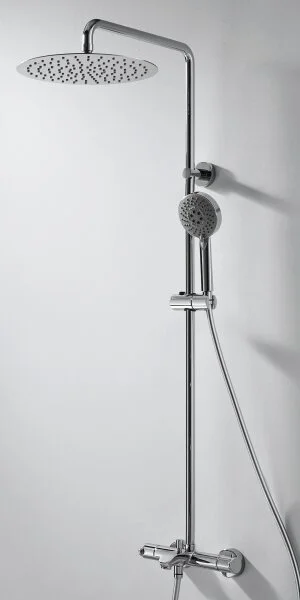Душевая колонна с термостатическим смесителем для ванны Bravat Waterfall SS F639114C-A5-RUS (детальная фотография)