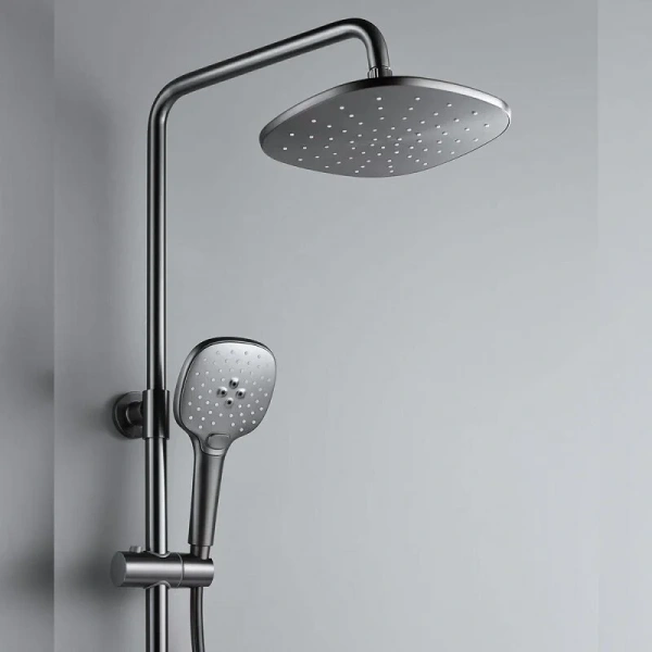 Душевая стойка Black&White Universe оружейная сталь 9900MG (детальная фотография), другие