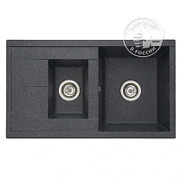 Мойка для кухни Акватон Делия 87 см графит