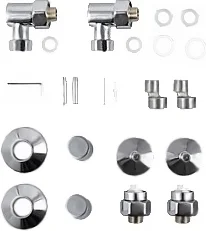 Полотенцесушитель водяной Ника Classic 80x40 см хром ЛП ВП 80/40 (детальная фотография), хром