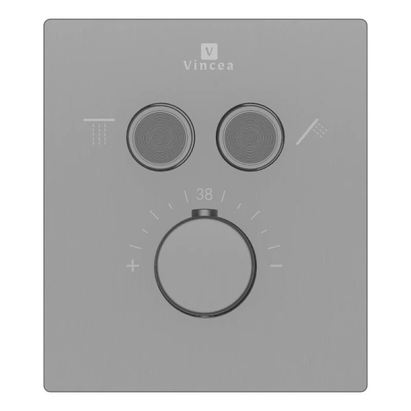 Душевой комплект Vincea вороненая сталь VSFW-321MT1RGM (детальная фотография), другие