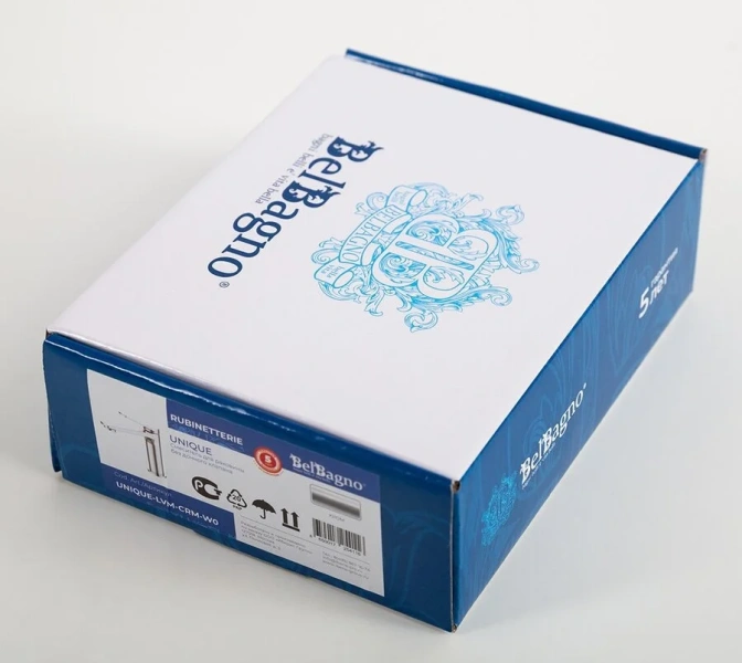 Смеситель для раковины Belbagno Unique хром UNIQUE-LVM-CRM-W0 (детальная фотография), на раковину