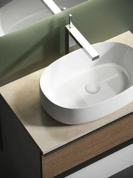 Столешница Sancos 100 см с отверстием под смеситель kreman TT100A2X (детальная фотография), по запросу index_4