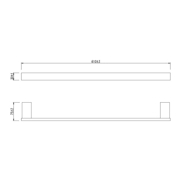 Полотенцедержатель Lemark Smooth Line черный матовый 9782023 (детальная фотография), современные, hi-tech