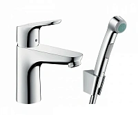 Смеситель с гигиеническим душем Hansgrohe Focus хром