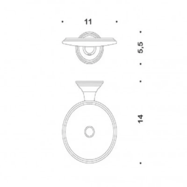 Мыльница Colombo Hermitage античная бронза B3301.OA (детальная фотография), современные, hi-tech