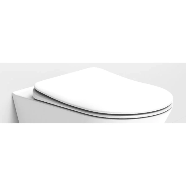 Крышка-сидение с микролифтом Boheme Avva белая 976-W (детальная фотография)