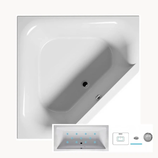 Ванна гидромассажная Riho Austin 145 x 145 см, AIR BA1100500000000_AIR (детальная фотография)
