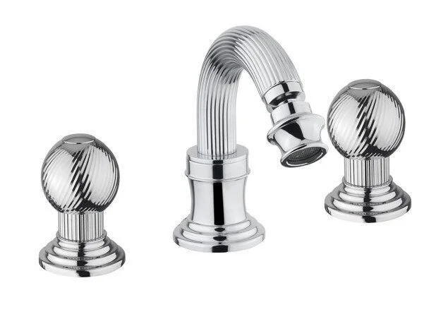 Смеситель для биде Cezares Olimp хром ручки круглые OLIMP-BBS2-01-M (детальная фотография)